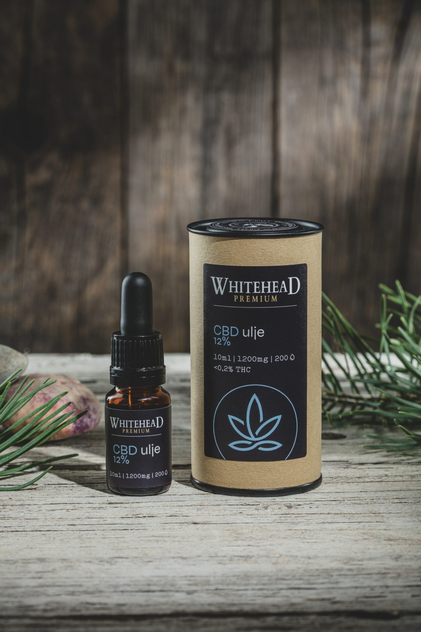 CBD ulje 12% za ljude okomita
